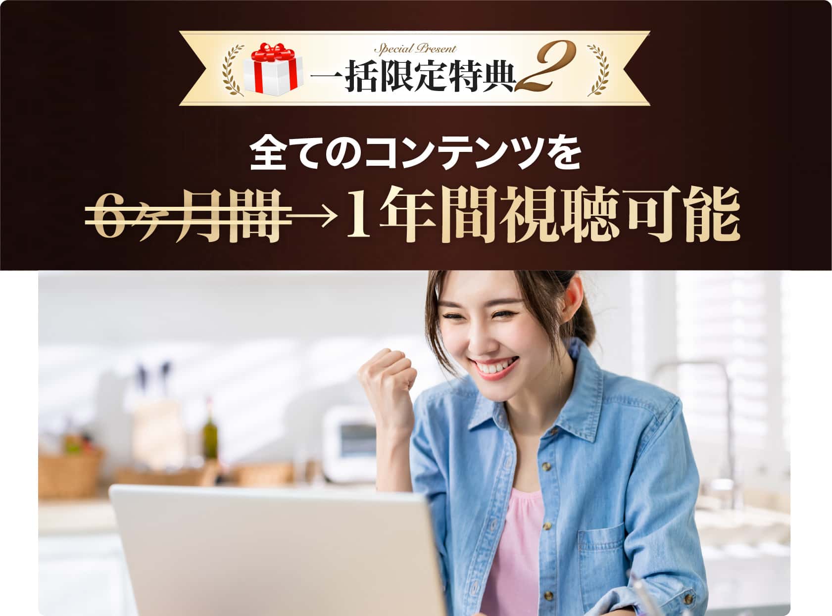 1年間視聴可能